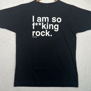 Tim Minchin concert release “I am so‎ F**king rock” Black T-shirt Men Medium New